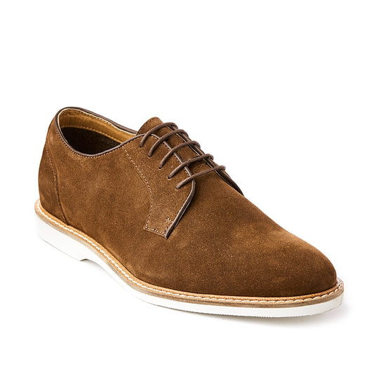 Mens suede derby lace-up shoes