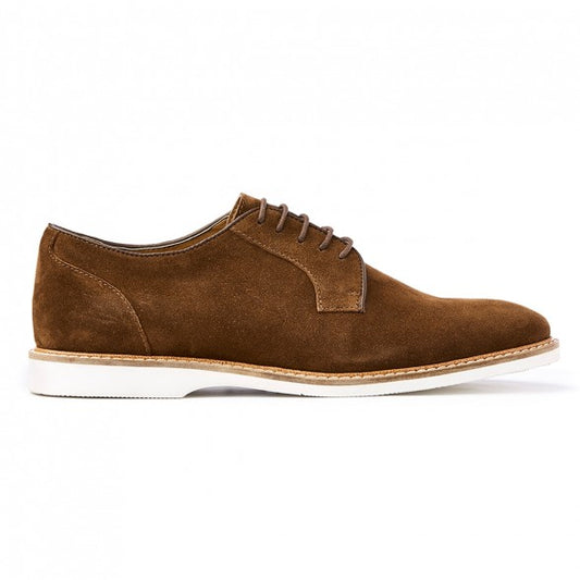 Mens suede derby lace-up shoes