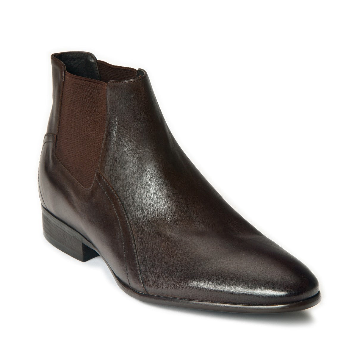 Mens brown leather chelsea boot 